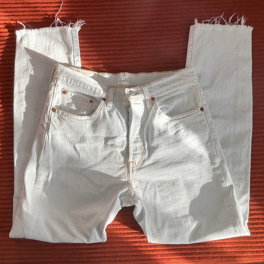 Levi’s 501 S skinny jeans light wash 26x28